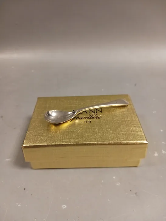 MANN JEWELLERS MINIATURE SILVER SPOON 