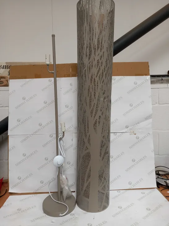 JOHN LEWIS DEVON FLOOR LAMP, GREY [COLLECTION ONLY]