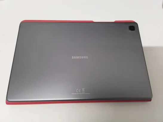 SAMSUNG GALAXY TAB A7 WITH RED FOLDING CASE