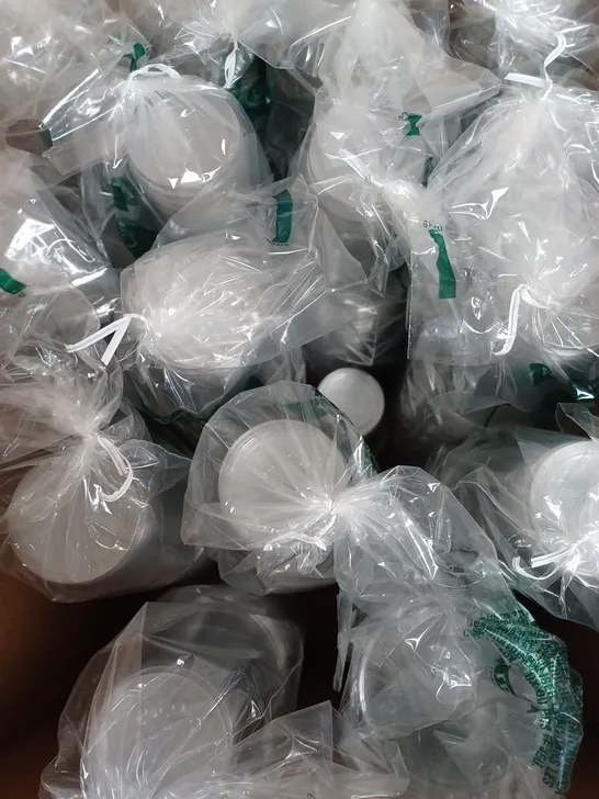 BOX OF APPROXIMATELY 1000 SOLO ULTRA CLEAR PLASTIC CUPS 354ML EACH 