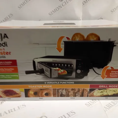 BOXED NINJA 2 IN 1 TOASTER & GRILL ST100UK