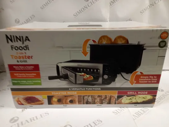 BOXED NINJA 2 IN 1 TOASTER & GRILL ST100UK