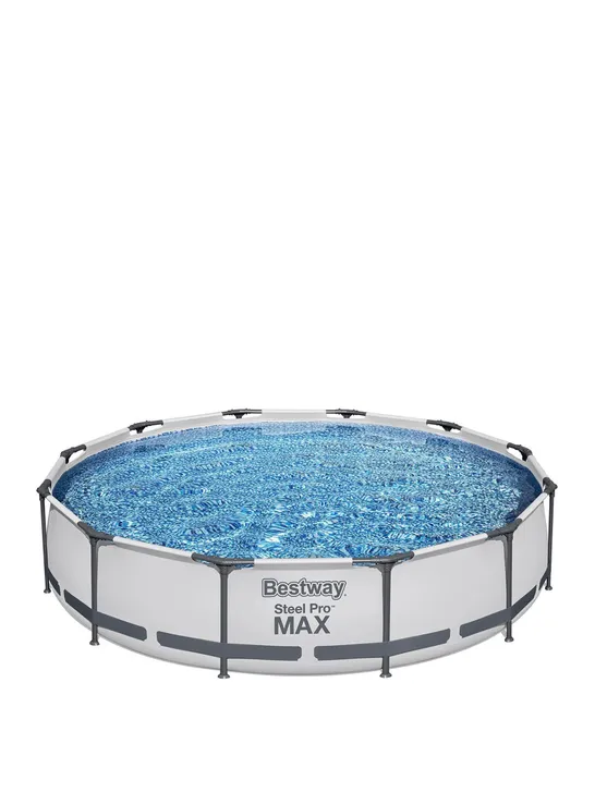 BOXED GRADE 1 BESTWAY 12FT STEEL PRO MAX POOL RRP £199.99