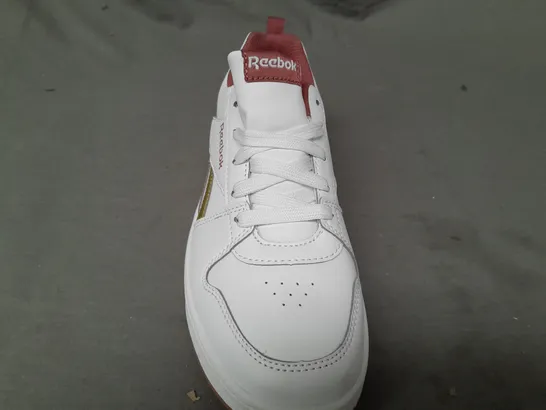 PAIR OF REEBOK TRAINERS IN WHITE/BERRY/GOLD UK SIZE 4