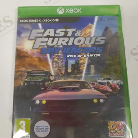 X BOX FAST AND FURIOUS SPY RACERS RISE OF THE SHIFT3R