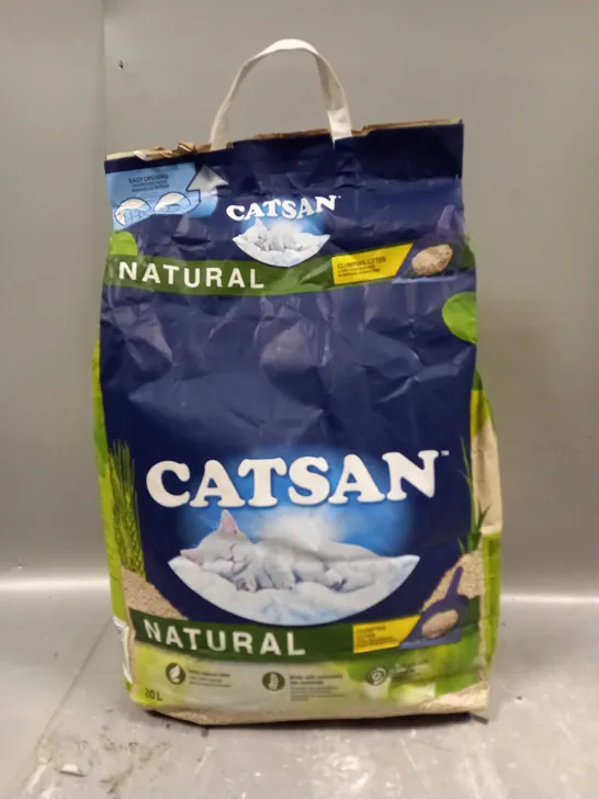 SEALED CATSAN NATURAL CLUMPING LITTER - 20L - COLLECTION ONLY 