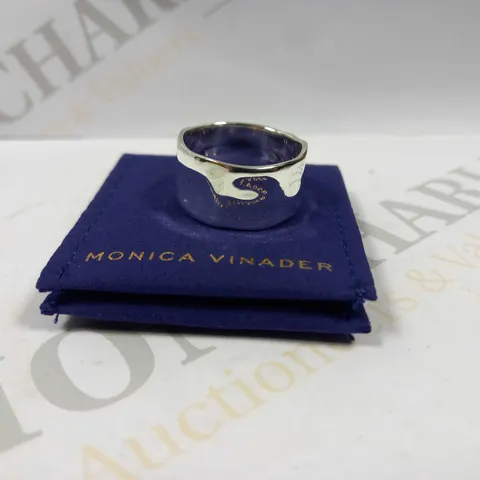 MONICA VINADER PERSONALISED SILVER SIREN MUSE RING