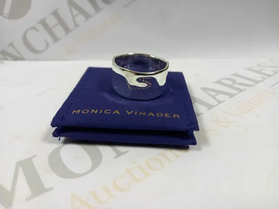 MONICA VINADER PERSONALISED SILVER SIREN MUSE RING