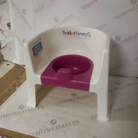 THE NEAT NURSERY CO. POTTY CHAIR, WHITE/PINK