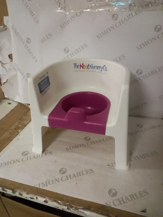 THE NEAT NURSERY CO. POTTY CHAIR, WHITE/PINK