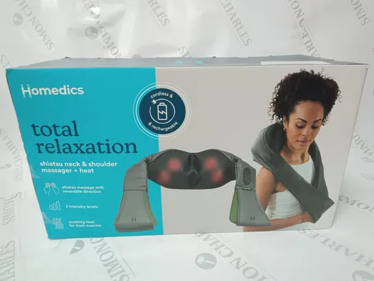 BOXED HOMEDICS TOTAL RELAXATION SHIATSU NECK & SHOULDER MASSAGER