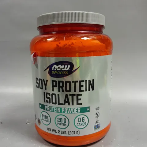 SEALED NOW SPORTS SOY PROTEIN ISOLATE PROTEIN POWDER - UNFLAVOURED - 907G