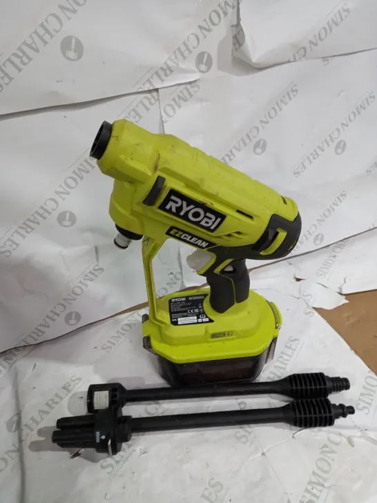 RYOBI 18V ONE+ CORDLESS 18V POWER WASHER 