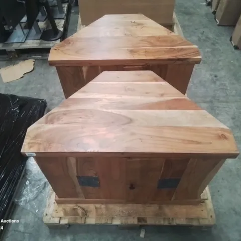 PALLET OF 2 SLATE TV CORNER UNITS