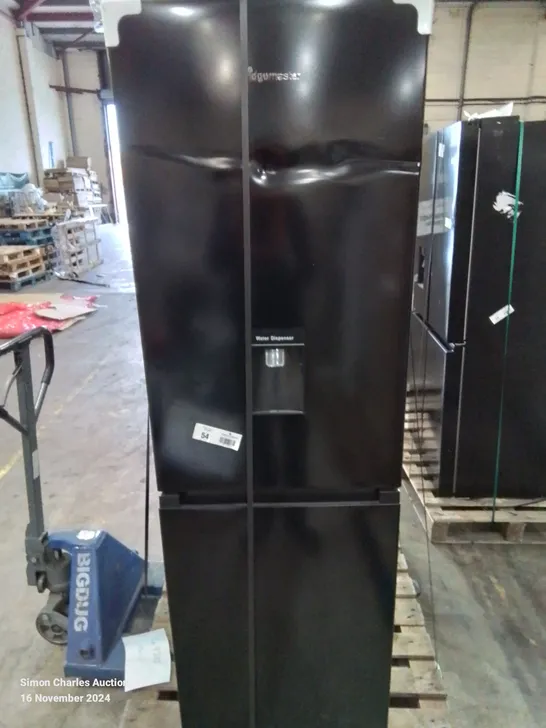 2X FRIDGEMASTER FRIDGE FREEZER 55CM 256L BLACK - UNPROCESSED RAW RETURNS