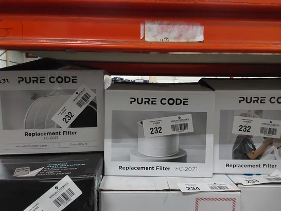 BOXED SET OF 3 PURE CODE MINI PET PURIFIER H13 HEPA FILTER