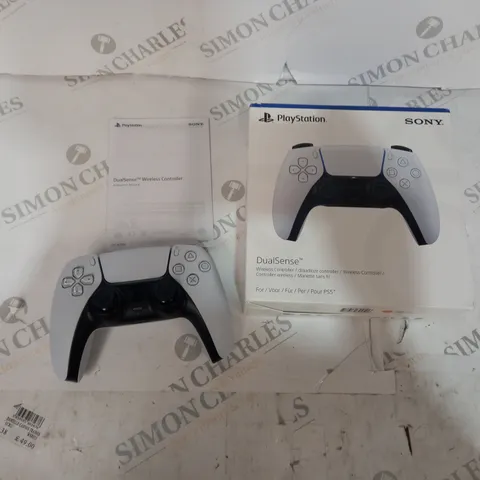 BOXED SONY PLAYSTATION DUALSENSE WIRELESS CONTROLLER WITH INSTRUCTIONS