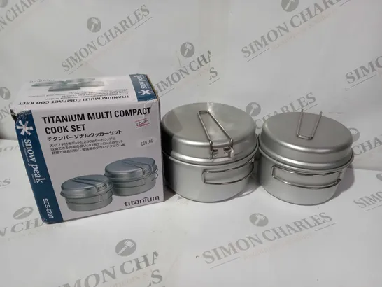 BOXED SNOW PEAK TITANIUM MULTI COMPACT COOK SET