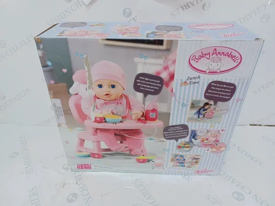 BABY ANNABELL LUNCH TIME TABLE  RRP £42.99