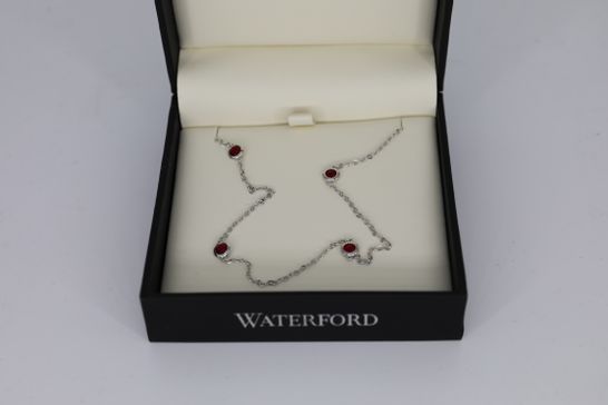 BRAND NEW BOXED WATERFORD CREATED RUBY NECKLET RRP £109