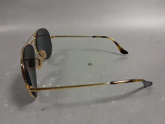 RAY BAN GOLD FRAMED GLASSES IN CASE