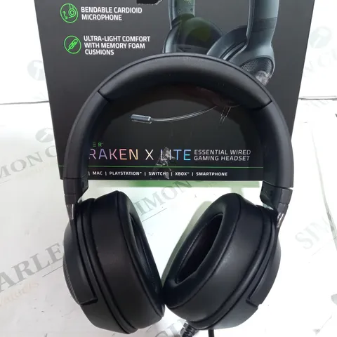 BOXED RAZER KRAKEN X LITE WIRED GAMING HEADSET - BLACK