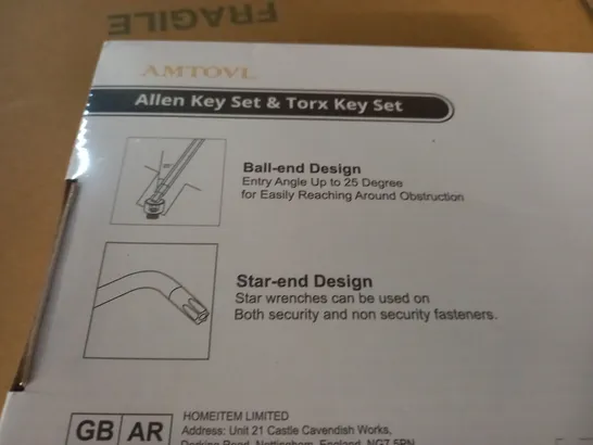 SEALED ALLEN KEY SET & TORX KEY SET