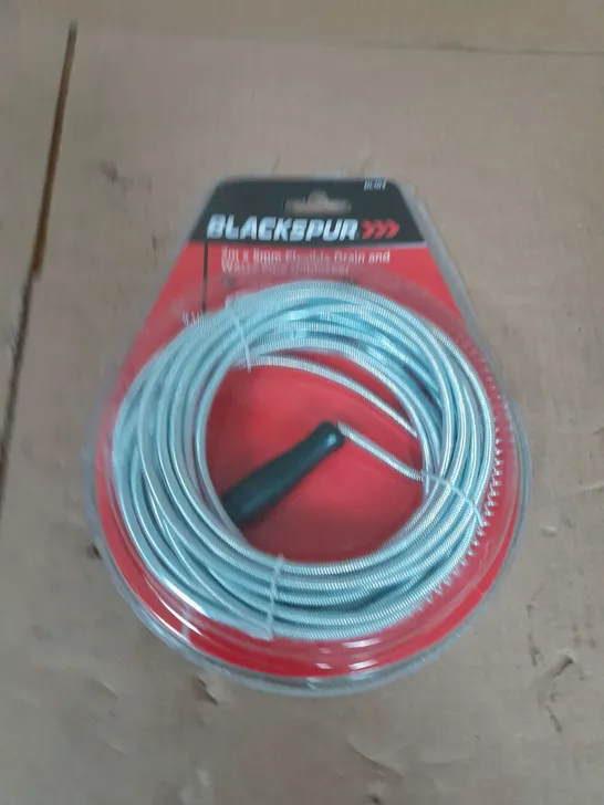 BLACKSPUR 7M X 5MM FLEXIBLE DRAIN AND WASTE PIPE UNBLOCKER