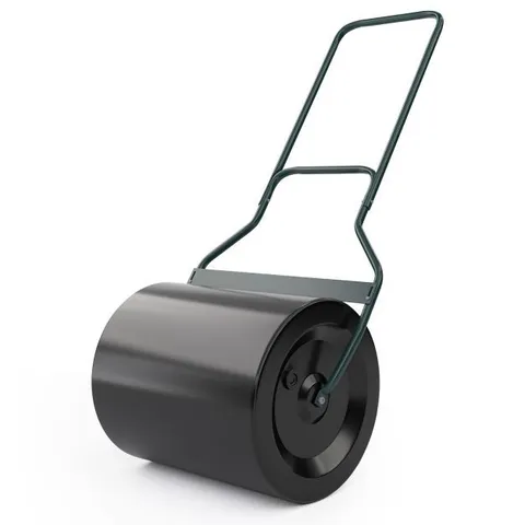 BOXED COSTWAY 60L GARDEN LAWN ROLLER WITH U-SHAPED HANDLE AND REMOVABLE DRAIN PLUG