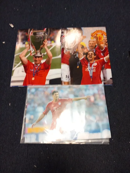 10 ASSORTED SIGNED FOOTBALL PLAYER PHOTOGRAPHS TO INCLUDE; RUBEN DIAS, GARY NEVILLE, PIERRE- EMERICK AUBAMEYANG, CLAUDIO BRAVO,HUGO LLORIS, GOMEZ AND IVAN PERISIC(WITH CERTIFICATES OF AUTHENTICITY) A