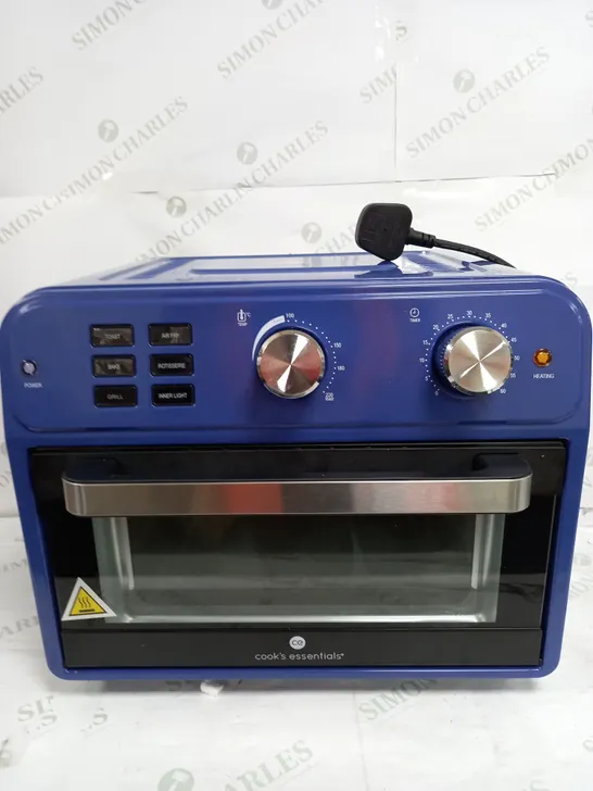 COOK'S ESSENTIAL 21-LITRE AIRFRYER OVEN IN BLUE 