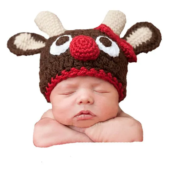 APPROXIMATELY 9 BRAND NEW CROCHET BROWN REINDEER DRESS UP OUTFIT