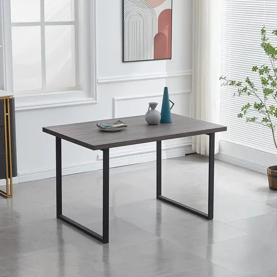 BOXED 140CM IRON DINING TABLE (2 BOXES)