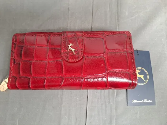 ASHWOOD LEATHER RED LEATHER PURSE