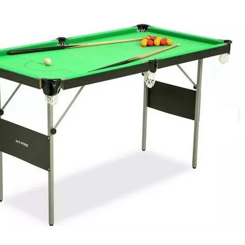 BOXED HY-PRO 4FT6IN SNOOKER AND POOL TABLE