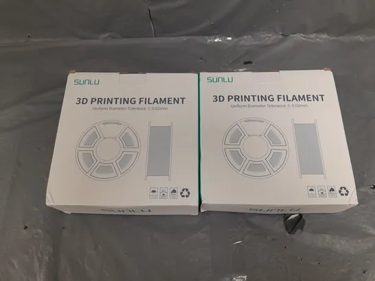 2X BOXED SUNLU 3D PRINTING FILAMENT 