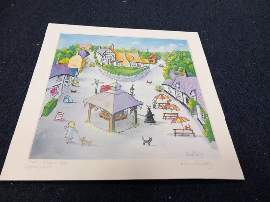 THE GREEN HOUGHTON ANN PIDDY SIGNED PRINT NUMBERED 8/100