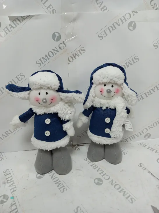 NAVY/GREY PLUSH REINDEER & SNOWMAN RRP £19.99