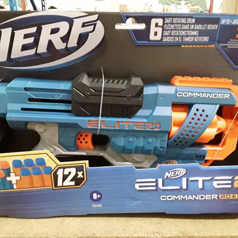 NERF ELITE 2.0 COMMANDER RD.6 GUN WITH DART ROTATING DRUM