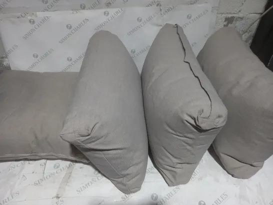 SET OF 6 OUTDOOR GREY PILLOWS - COLLECTION ONLY