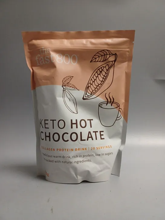 SEALED THE FAST 800 KETO HOT CHOCOLATE COLLAGEN PROTEIN DRINK - 400G