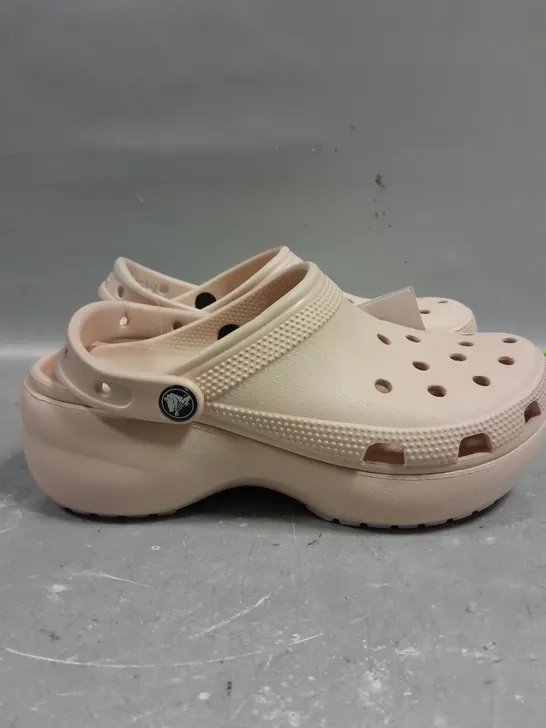 PAIR OF CROCS CLASSIC PLATFORM CLOGS - 8