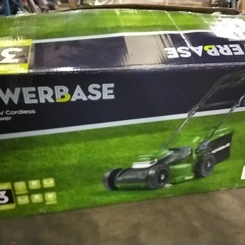 BOXED POWERBASE 37CM 40V CORDLESS LAWN MOWER