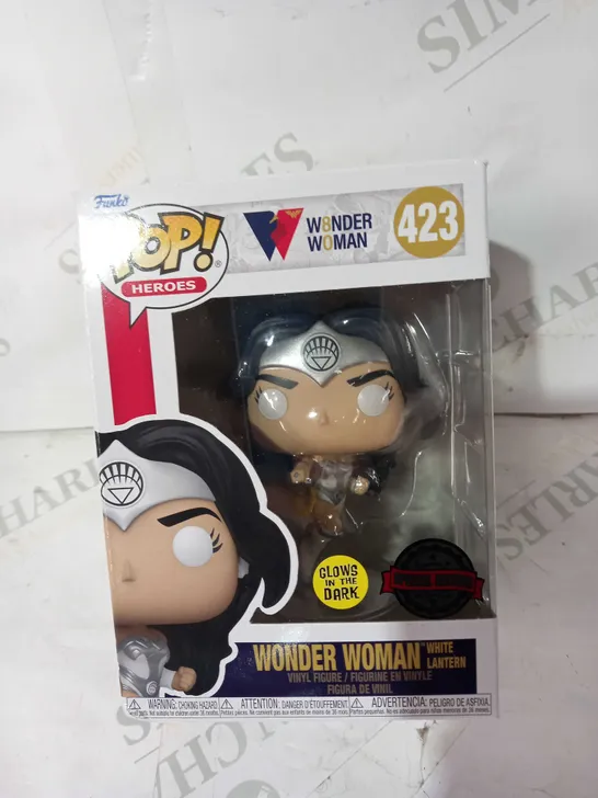 FUNKO POP HEROES WONDER WOMAN 423 WONDER WOMAN WHITE LANTERN VINYL FIGURE