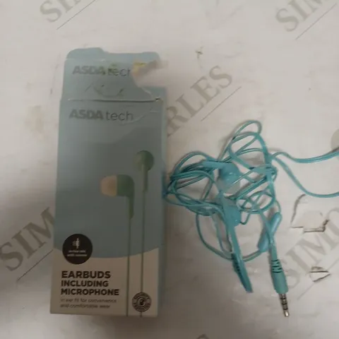 ASDA TECH EARBUDS INCLUDING MICROPHONE