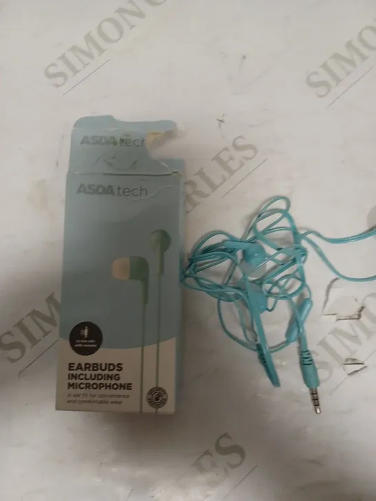 ASDA TECH EARBUDS INCLUDING MICROPHONE