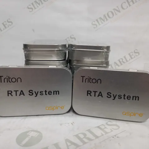 BOX OF APPRX 10 SEALED ASPIRE TRITON RTA SYSTEMS