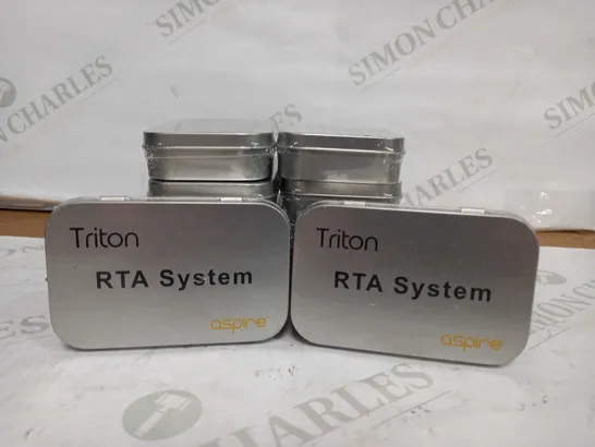 BOX OF APPRX 10 SEALED ASPIRE TRITON RTA SYSTEMS