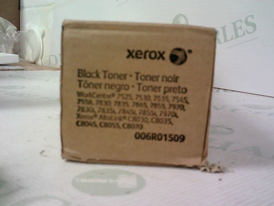 TWO XEROX BLACK TONER ONE BOXED AND SEALED, ONE BOX HAS BEEN OPENED
