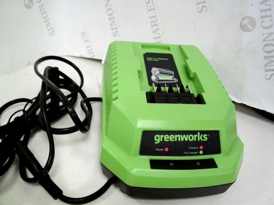 GREENWORKS G40UC BATTERY QUICK CHARGER